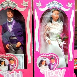 🆕 Tracy (PJ) & Todd ✨Barbie Wedding set dolls (Vintage)🌷